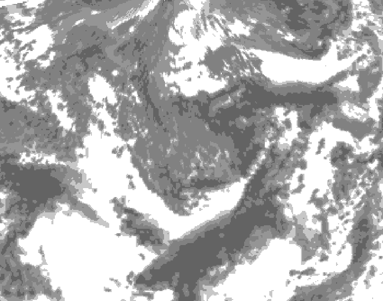 GDPS total cloud 030 hour forecast chart for Canada based on 2026/09/30 1200Z data