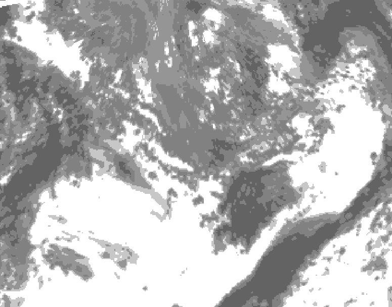 GDPS total cloud 102 hour forecast chart for Canada based on 2026/09/30 1200Z data