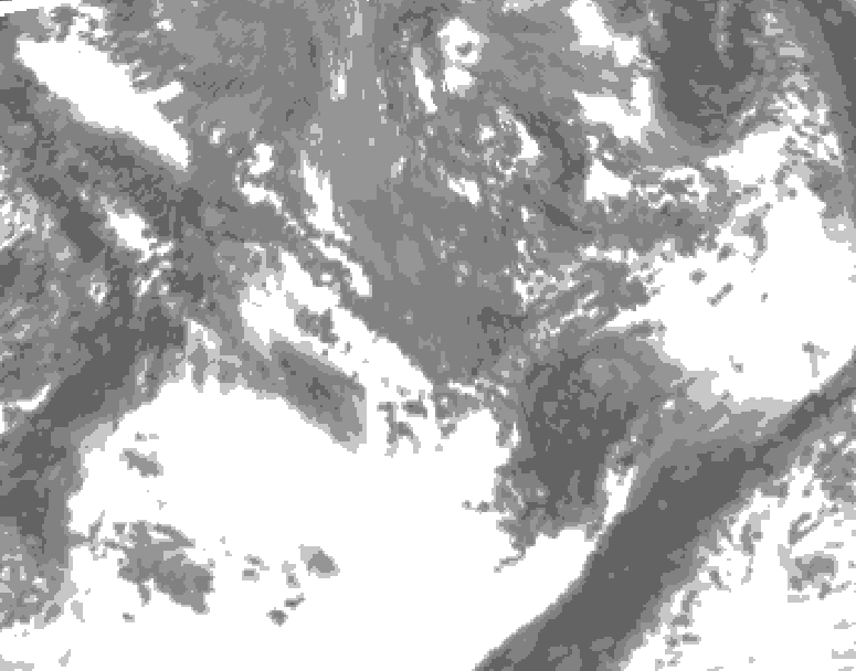 GDPS total cloud 108 hour forecast chart for Canada based on 2026/09/30 1200Z data