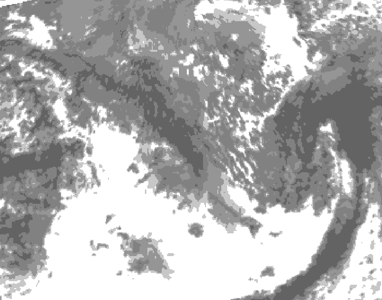 GDPS total cloud 144 hour forecast chart for Canada based on 2026/09/30 1200Z data