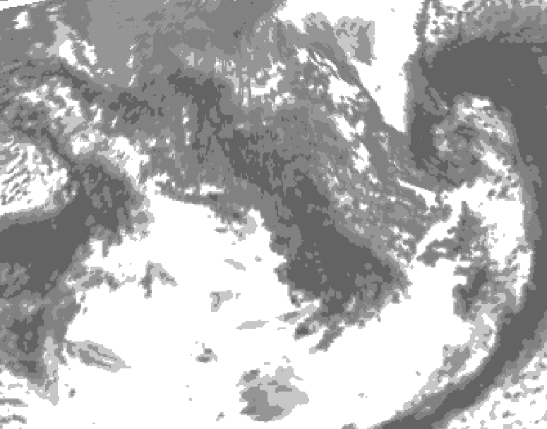 GDPS total cloud 168 hour forecast chart for Canada based on 2026/09/30 1200Z data