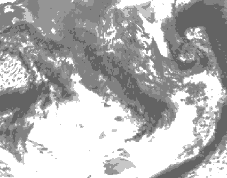 GDPS total cloud 174 hour forecast chart for Canada based on 2026/09/30 1200Z data