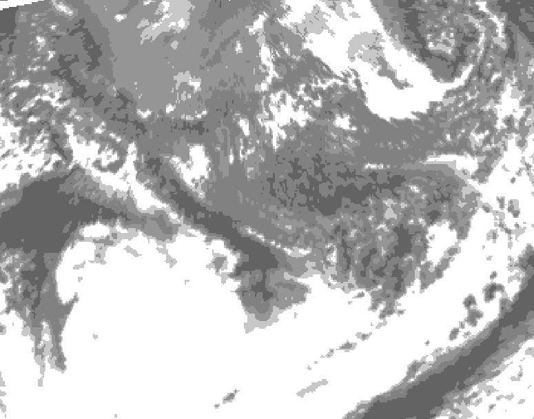 GDPS total cloud 198 hour forecast chart for Canada based on 2026/09/30 1200Z data