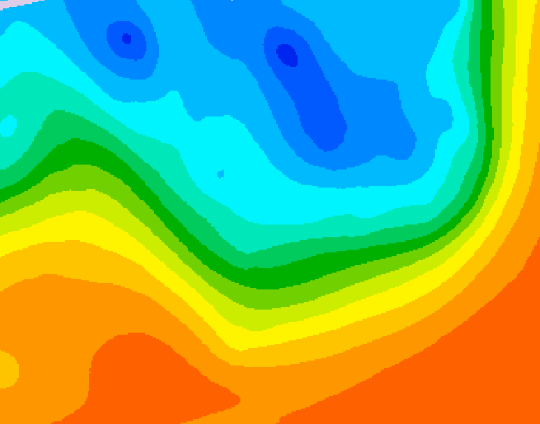 GDPS 500 millibar geopotential height 072 hour forecast chart for Canada based on 2026/10/01 0000Z data