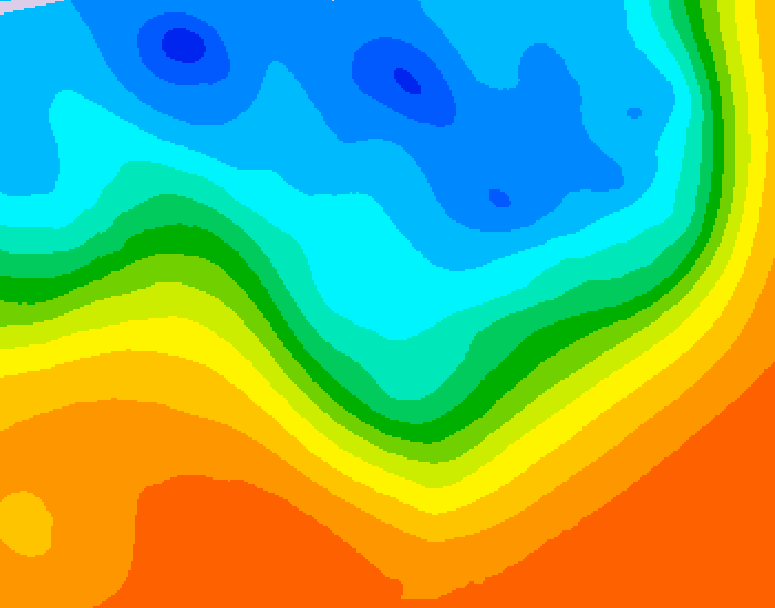 GDPS 500 millibar geopotential height 084 hour forecast chart for Canada based on 2026/10/01 0000Z data