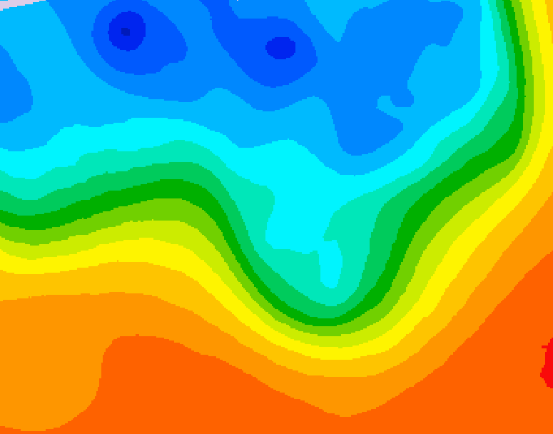 GDPS 500 millibar geopotential height 096 hour forecast chart for Canada based on 2026/10/01 0000Z data