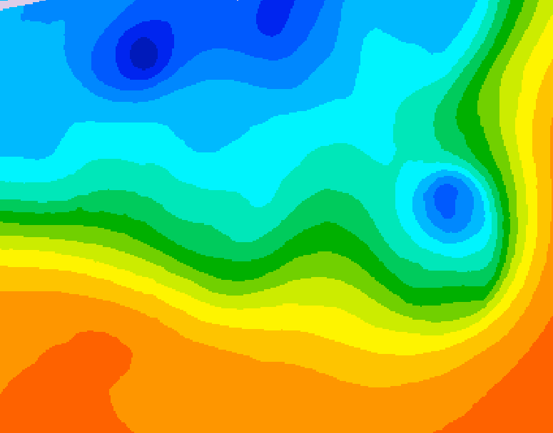 GDPS 500 millibar geopotential height 144 hour forecast chart for Canada based on 2026/10/01 0000Z data