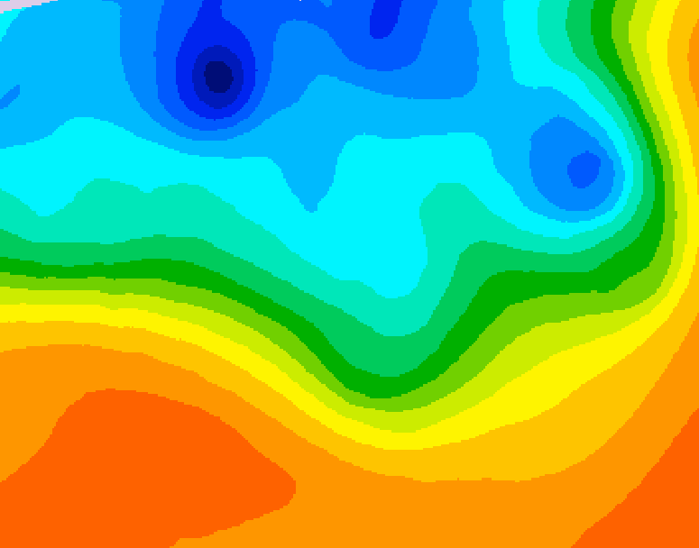 GDPS 500 millibar geopotential height 168 hour forecast chart for Canada based on 2026/10/01 0000Z data