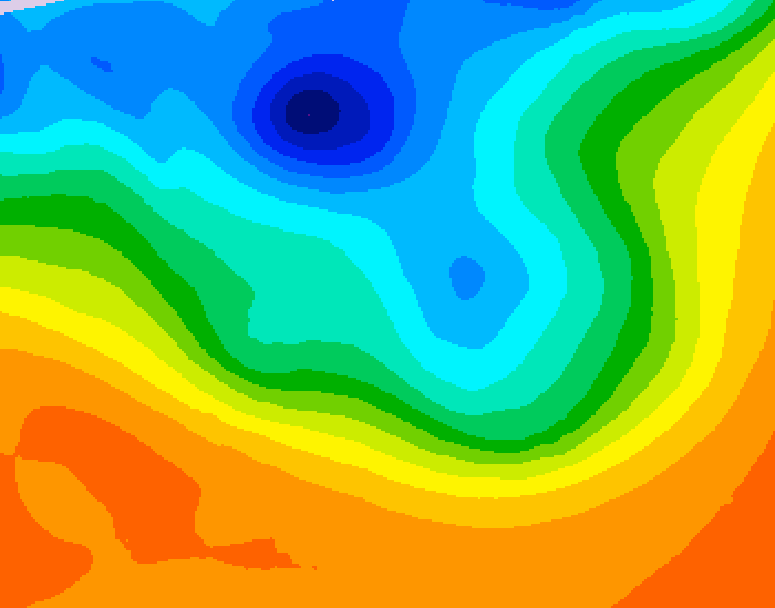 GDPS 500 millibar geopotential height 216 hour forecast chart for Canada based on 2026/10/01 0000Z data