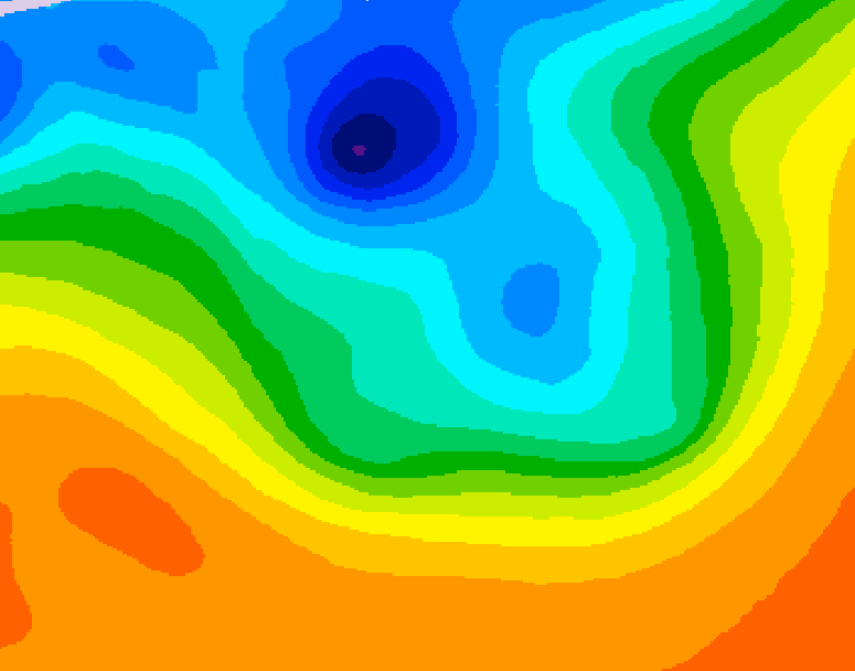 GDPS 500 millibar geopotential height 228 hour forecast chart for Canada based on 2026/10/01 0000Z data