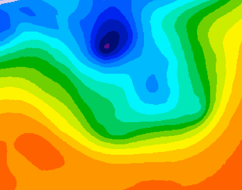 GDPS 500 millibar geopotential height 234 hour forecast chart for Canada based on 2026/10/01 0000Z data