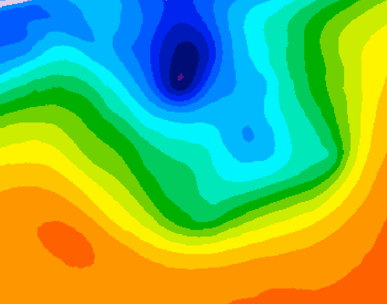 GDPS 500 millibar geopotential height 240 hour forecast chart for Canada based on 2026/10/01 0000Z data