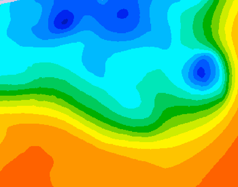 GDPS 500 millibar geopotential height 144 hour forecast chart for Canada based on 2026/10/01 1200Z data
