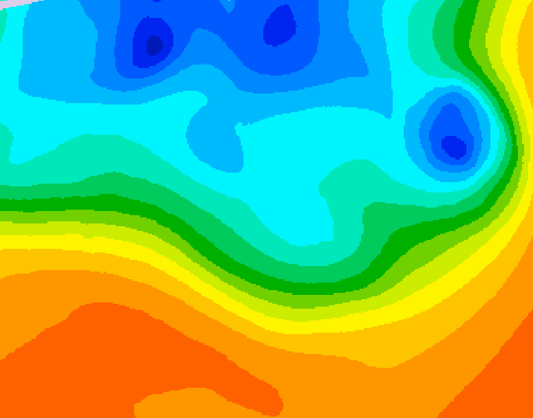 GDPS 500 millibar geopotential height 150 hour forecast chart for Canada based on 2026/10/01 1200Z data