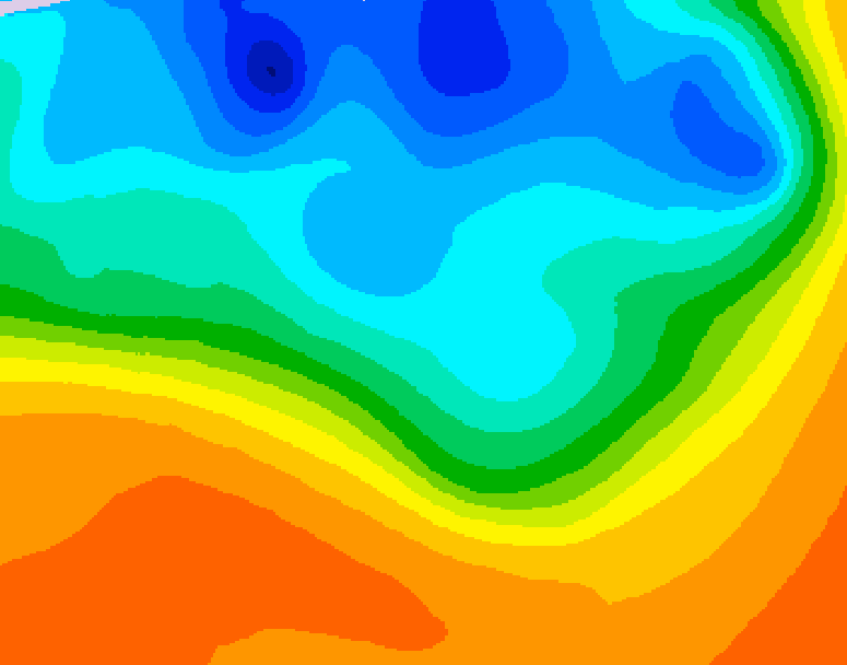 GDPS 500 millibar geopotential height 162 hour forecast chart for Canada based on 2026/10/01 1200Z data