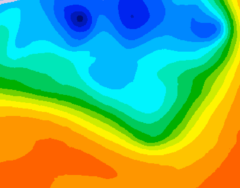 GDPS 500 millibar geopotential height 168 hour forecast chart for Canada based on 2026/10/01 1200Z data
