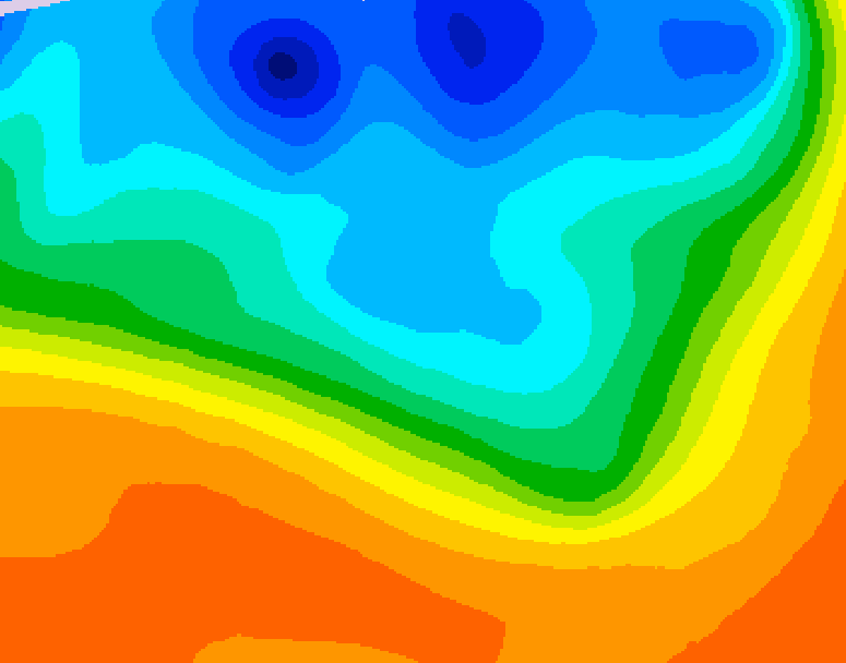 GDPS 500 millibar geopotential height 174 hour forecast chart for Canada based on 2026/10/01 1200Z data