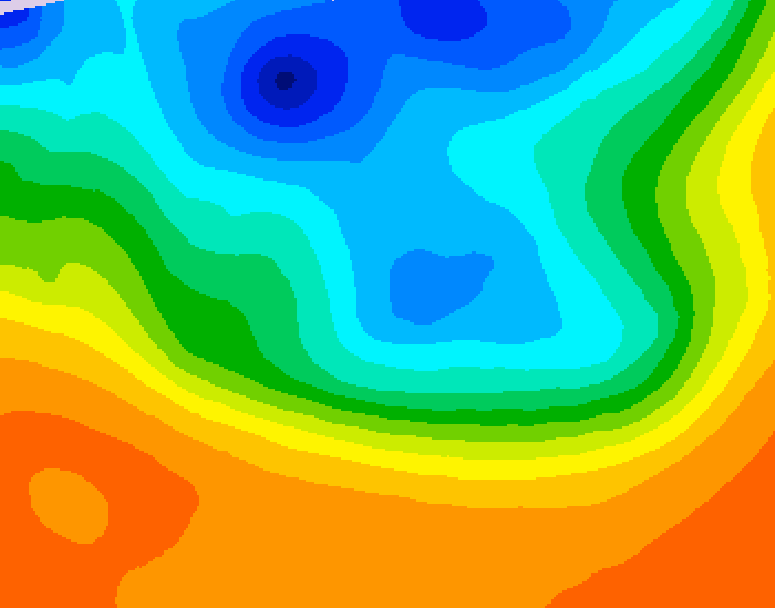 GDPS 500 millibar geopotential height 198 hour forecast chart for Canada based on 2026/10/01 1200Z data