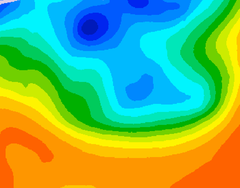 GDPS 500 millibar geopotential height 204 hour forecast chart for Canada based on 2026/10/01 1200Z data