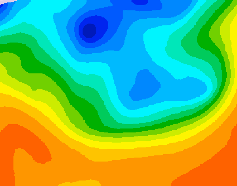 GDPS 500 millibar geopotential height 210 hour forecast chart for Canada based on 2026/10/01 1200Z data