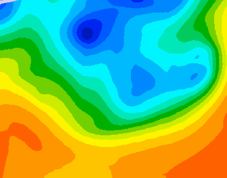 GDPS 500 millibar geopotential height 216 hour forecast chart for Canada based on 2026/10/01 1200Z data
