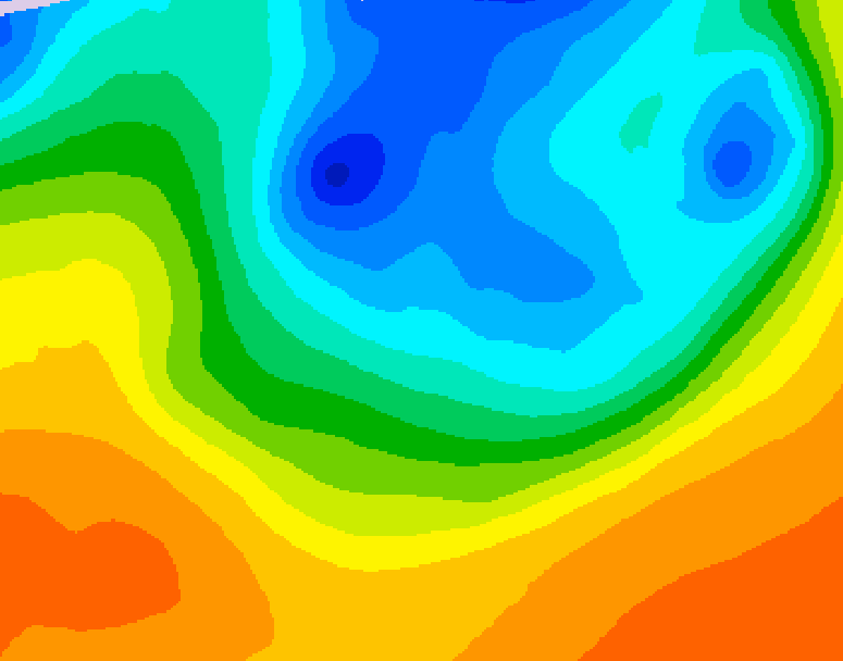 GDPS 500 millibar geopotential height 234 hour forecast chart for Canada based on 2026/10/01 1200Z data