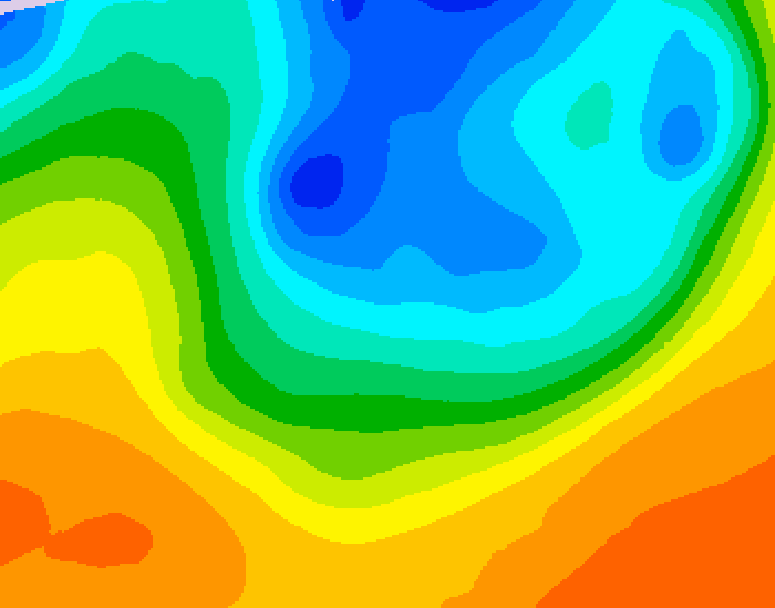 GDPS 500 millibar geopotential height 240 hour forecast chart for Canada based on 2026/10/01 1200Z data