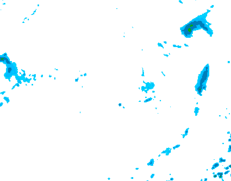 GDPS precipitation 042 hour forecast chart for Canada based on 2026/10/01 1200Z data