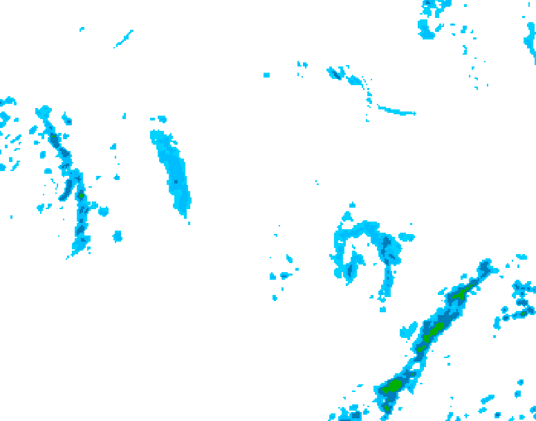 GDPS precipitation 090 hour forecast chart for Canada based on 2026/10/01 1200Z data