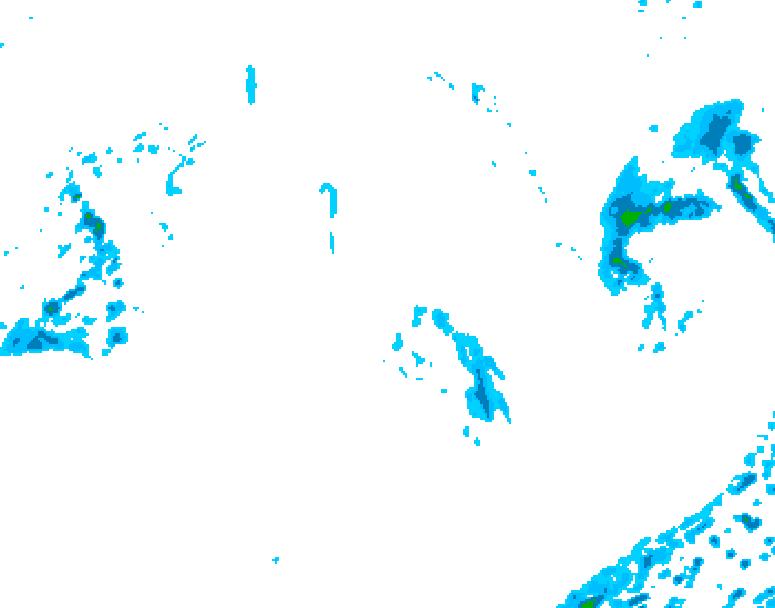 GDPS precipitation 138 hour forecast chart for Canada based on 2026/10/01 1200Z data