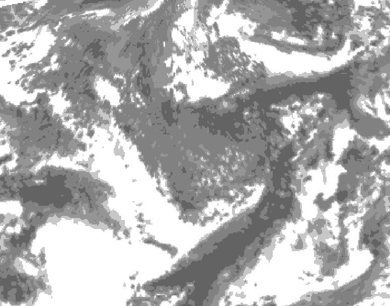 GDPS total cloud 024 hour forecast chart for Canada based on 2026/10/01 0000Z data