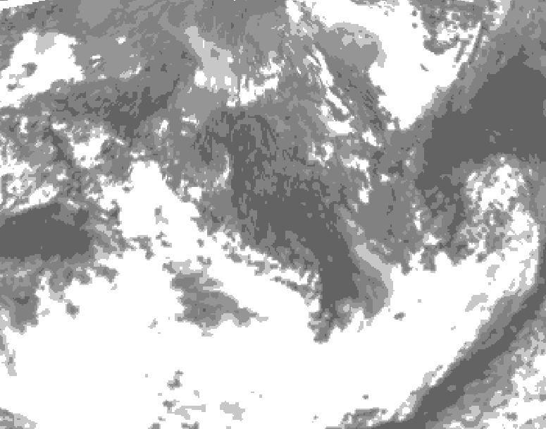 GDPS total cloud 138 hour forecast chart for Canada based on 2026/10/01 1200Z data