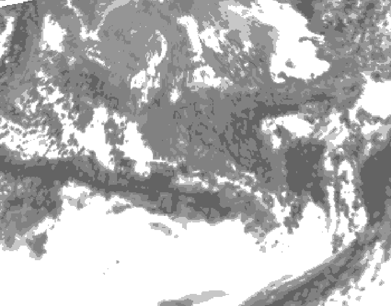 GDPS total cloud 186 hour forecast chart for Canada based on 2026/10/01 1200Z data