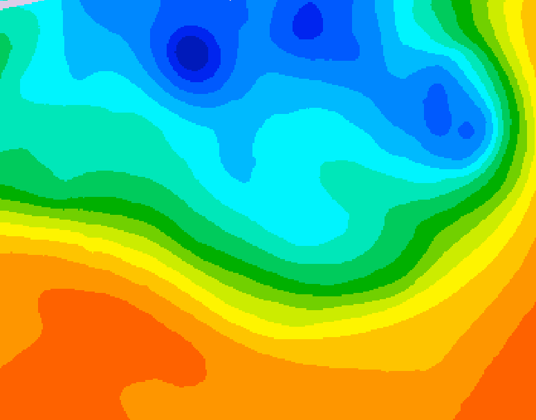 GDPS 500 millibar geopotential height 144 hour forecast chart for Canada based on 2026/10/02 0000Z data
