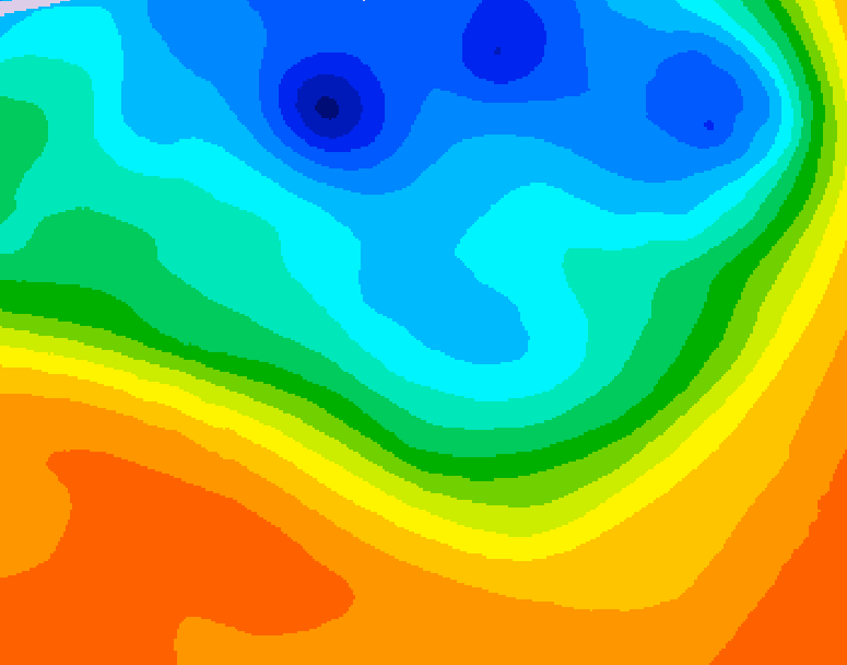 GDPS 500 millibar geopotential height 156 hour forecast chart for Canada based on 2026/10/02 0000Z data
