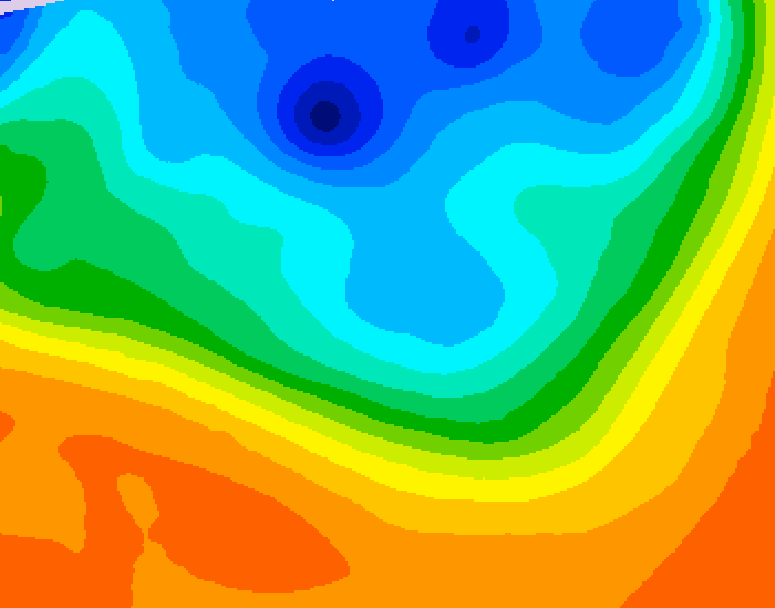 GDPS 500 millibar geopotential height 168 hour forecast chart for Canada based on 2026/10/02 0000Z data