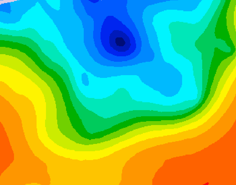 GDPS 500 millibar geopotential height 210 hour forecast chart for Canada based on 2026/10/02 0000Z data