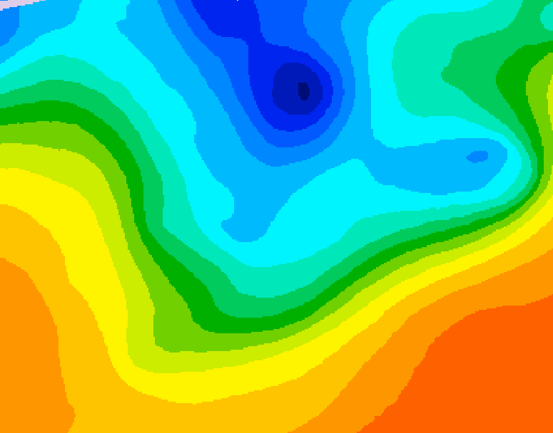 GDPS 500 millibar geopotential height 228 hour forecast chart for Canada based on 2026/10/02 0000Z data