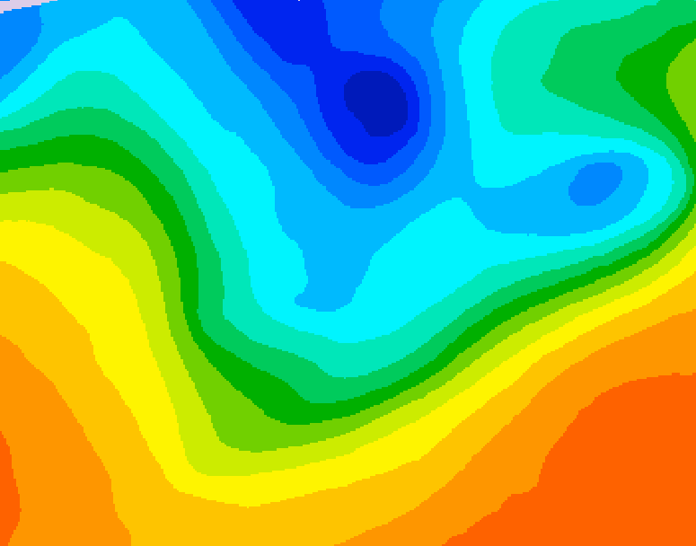 GDPS 500 millibar geopotential height 234 hour forecast chart for Canada based on 2026/10/02 0000Z data