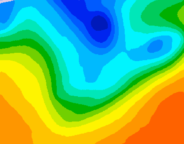 GDPS 500 millibar geopotential height 240 hour forecast chart for Canada based on 2026/10/02 0000Z data
