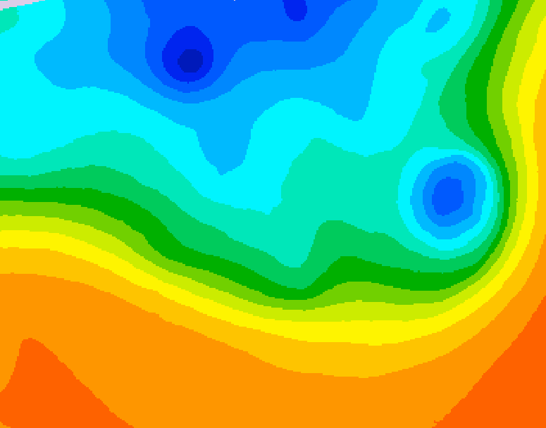 GDPS 500 millibar geopotential height 108 hour forecast chart for Canada based on 2026/10/02 1200Z data