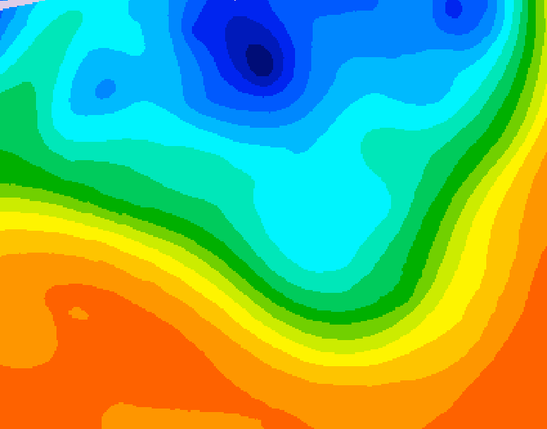 GDPS 500 millibar geopotential height 156 hour forecast chart for Canada based on 2026/10/02 1200Z data