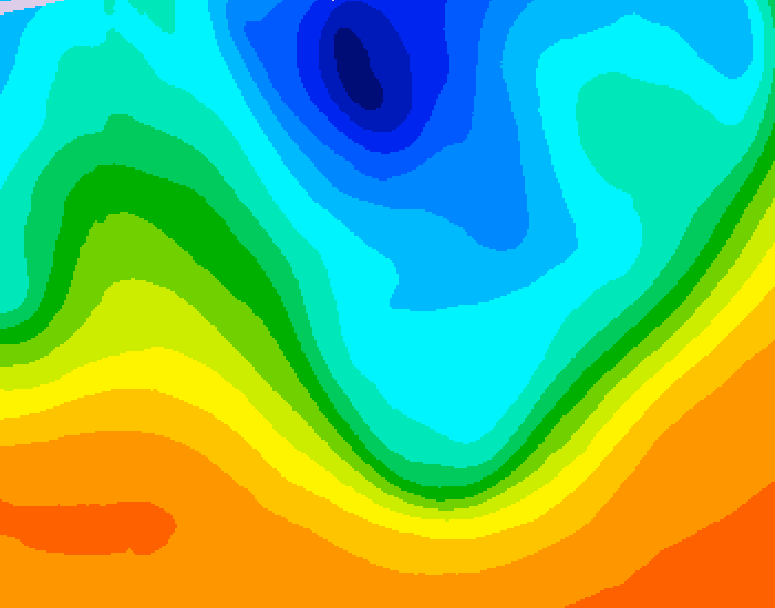 GDPS 500 millibar geopotential height 228 hour forecast chart for Canada based on 2026/10/02 1200Z data