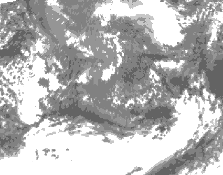 GDPS total cloud 192 hour forecast chart for Canada based on 2026/10/02 0000Z data