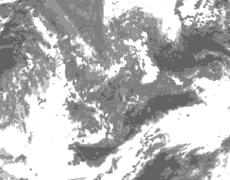 GDPS total cloud 234 hour forecast chart for Canada based on 2026/10/02 0000Z data