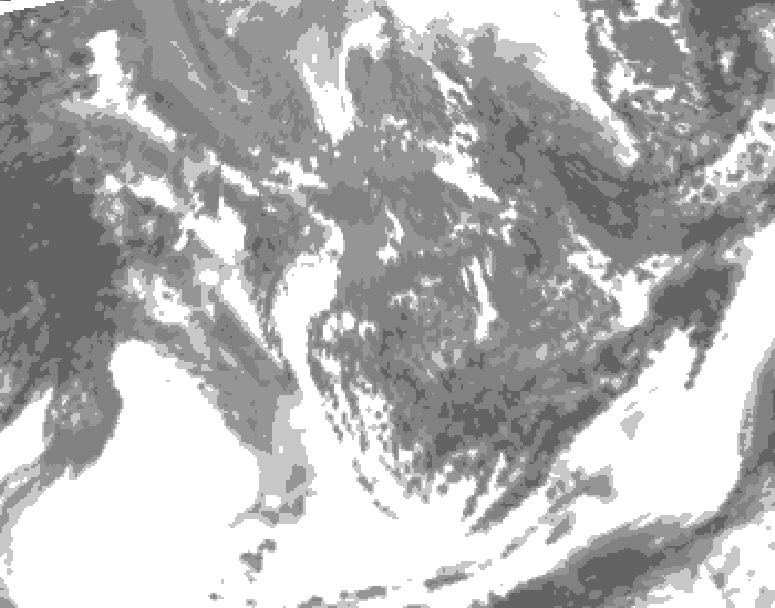 GDPS total cloud 228 hour forecast chart for Canada based on 2026/10/02 1200Z data