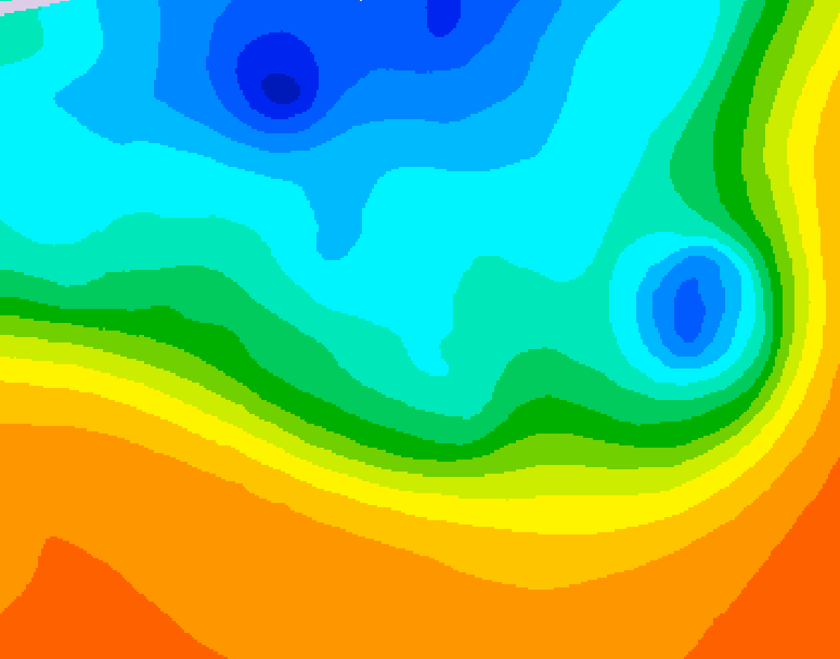 GDPS 500 millibar geopotential height 096 hour forecast chart for Canada based on 2026/10/03 0000Z data