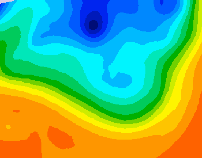 GDPS 500 millibar geopotential height 144 hour forecast chart for Canada based on 2026/10/03 0000Z data