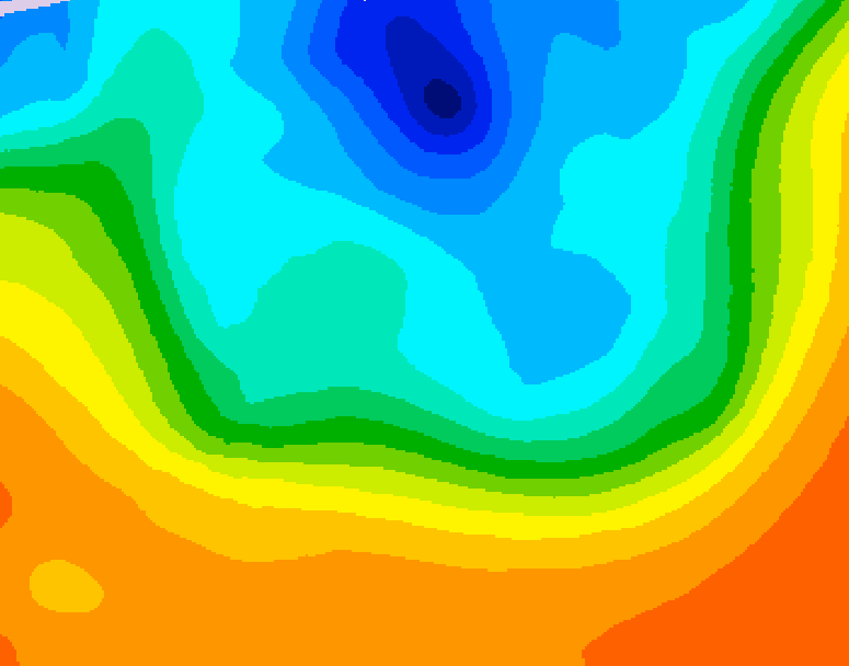 GDPS 500 millibar geopotential height 168 hour forecast chart for Canada based on 2026/10/03 0000Z data