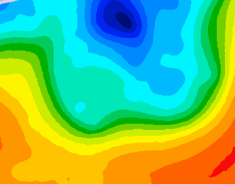 GDPS 500 millibar geopotential height 180 hour forecast chart for Canada based on 2026/10/03 0000Z data